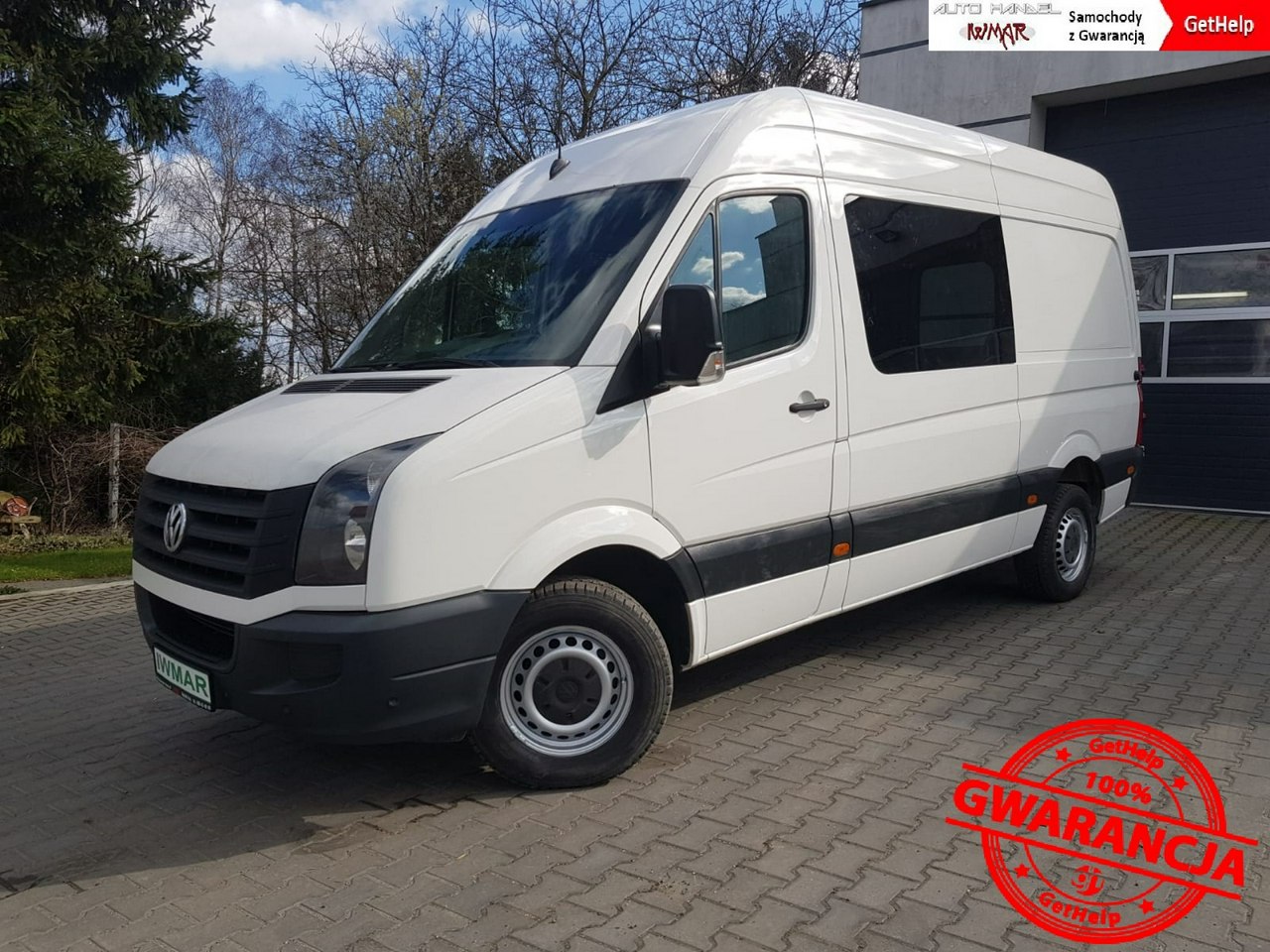 Volkswagen Crafter 2012*2.0 136 KM*L2H2*Brygadówka 6 osobowy*Klima*Tempomat
