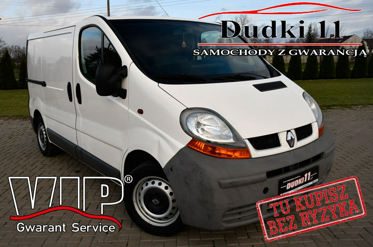 Renault Trafic 1,9d DUDKI11 Klimatyzacja,Serwis,3 osoby,Manual,Blaszak,