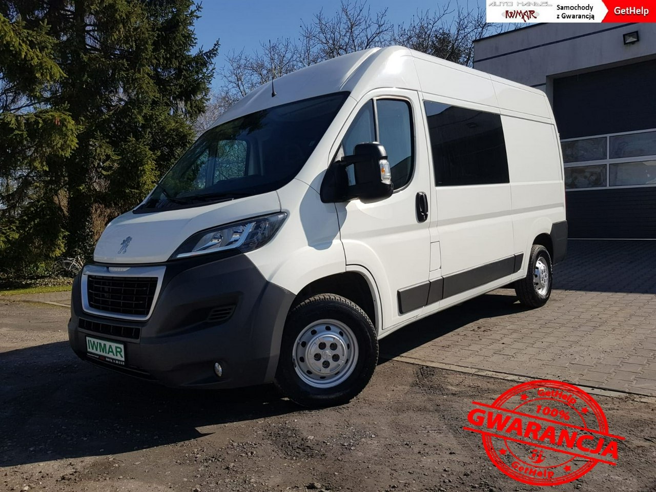 Peugeot Boxer 2014/2015*2.2 130 KM*Brygadówka 7 osobowy*Krajowy*Klima*Navi