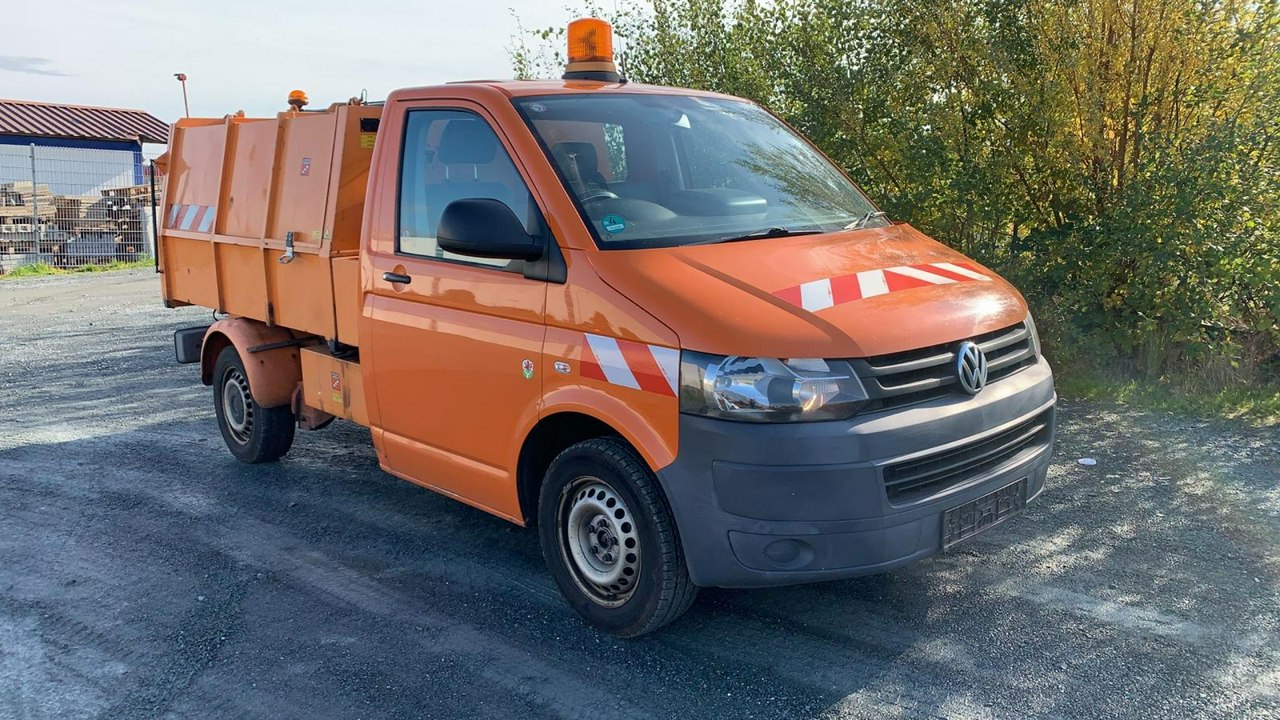 Volkswagen Transporter Transporter T5 Śmieciarka prasa 2010 Euro 5