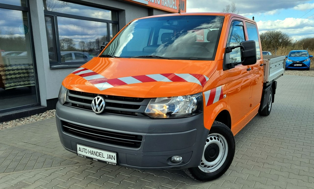 Volkswagen Transporter 2,0 TDI 140km 6-Biegów Doka 7-osób Klima Lift Serwis Brygadówka !