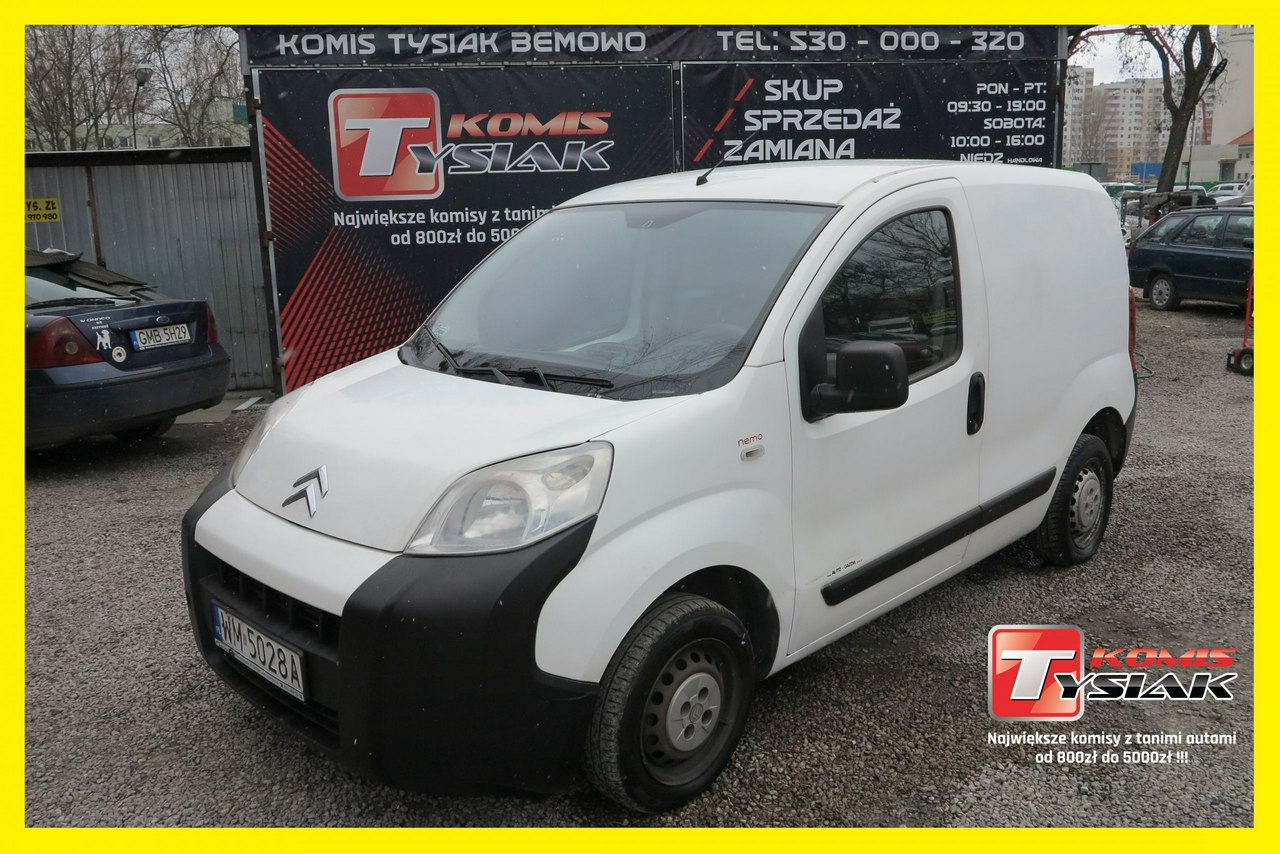 Citroen Nemo !!! Bemowo !!! 1.4 HDI Diesel, 2008 rok produkcji !!! KOMIS TYSIAK !!!