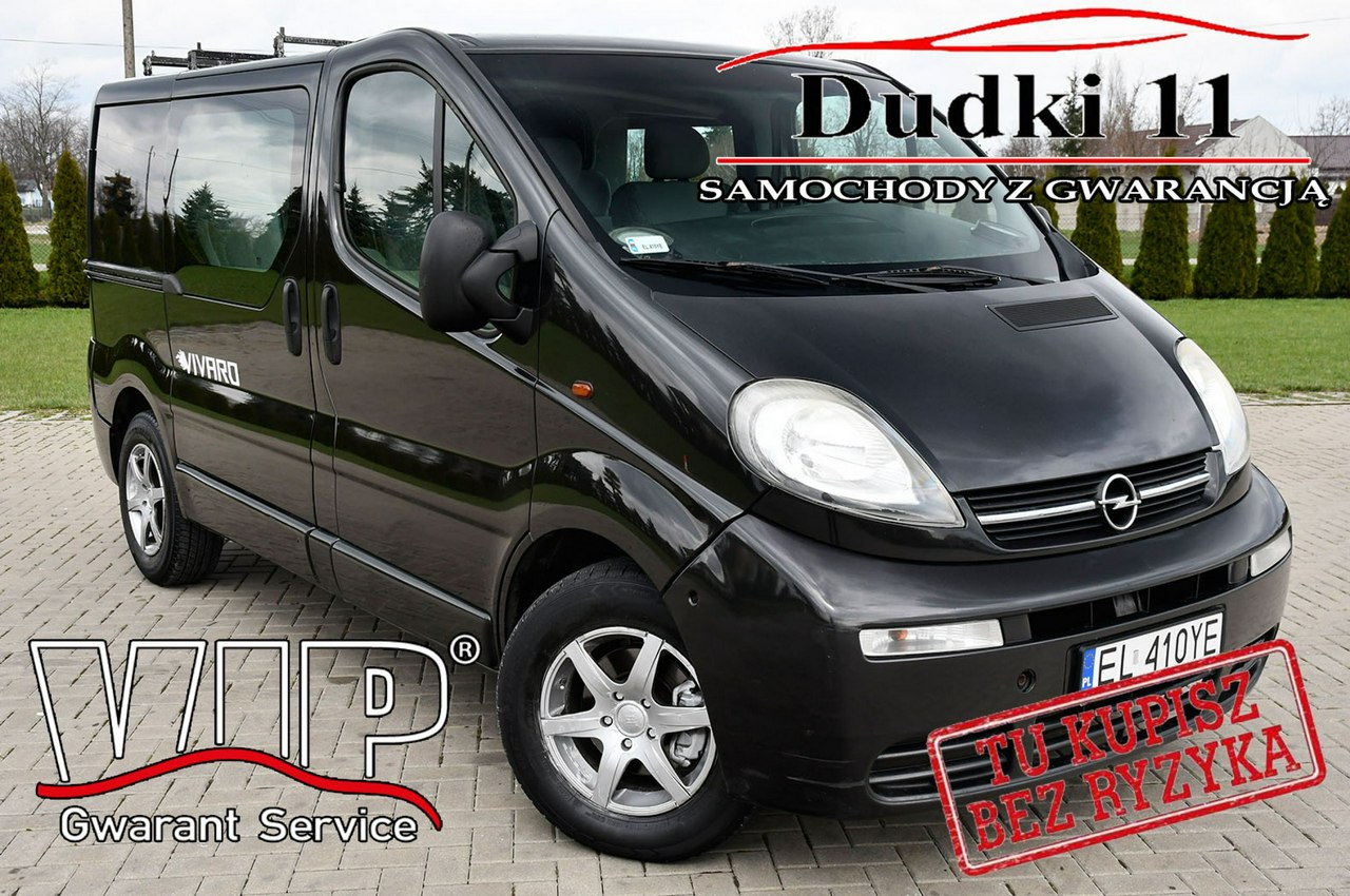 Opel Vivaro 1,9d DUDKI11 El.szyby.6 foteli,Centralka,Kamera Cofania.Zarej w Pl.