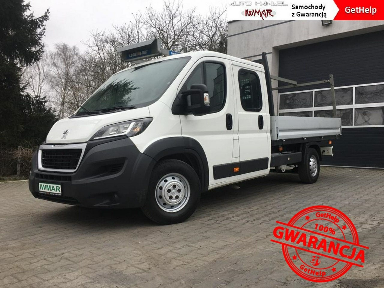 Peugeot Boxer 2016/2017*2.0 163 KM*Doka 7 osobowy*Skrzynia 3.4 m*3 t na haku