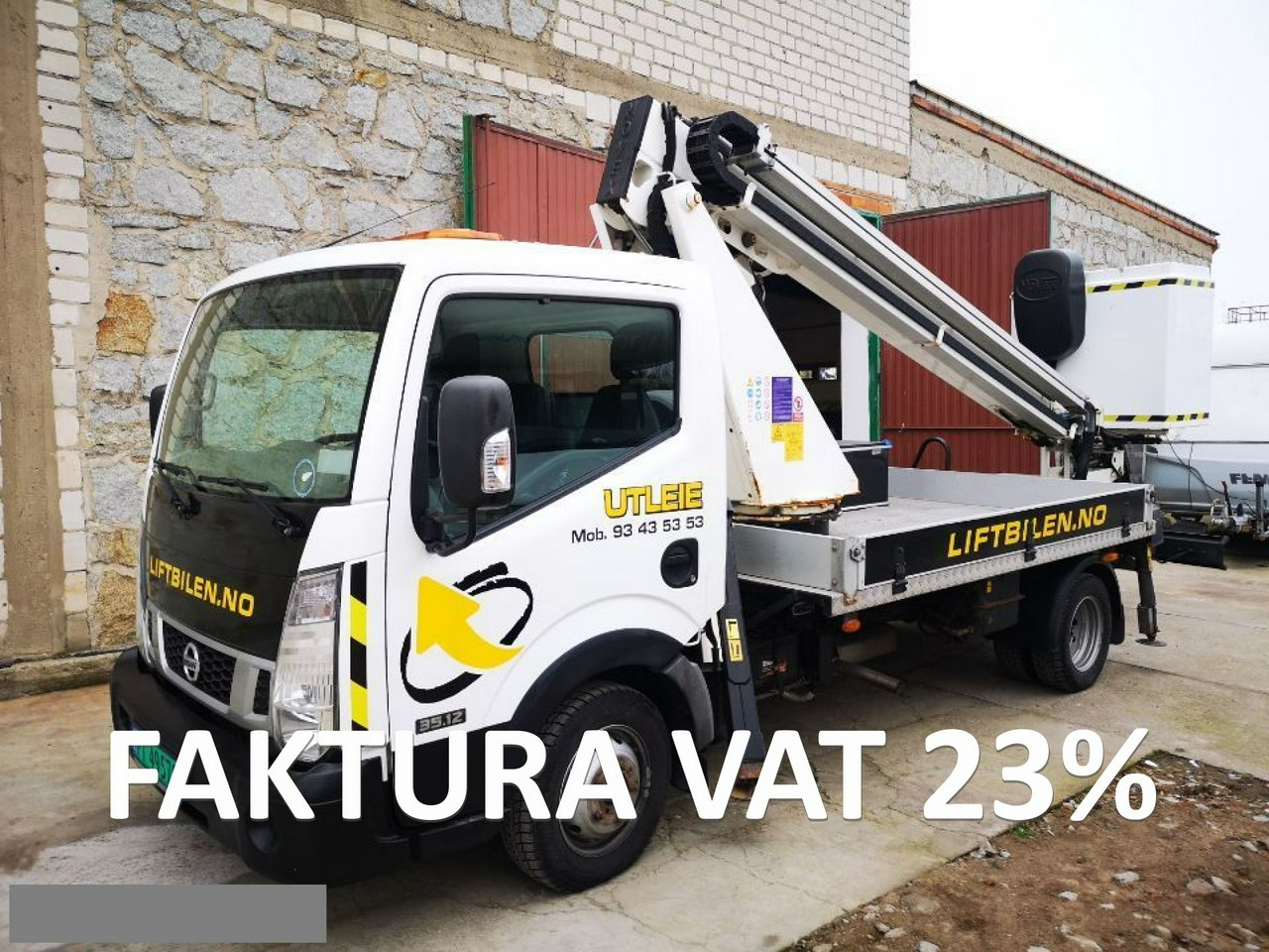 Nissan Cabstar Nissan Cabstar Podnośnik Koszowy Zwyżka 16m 2014 Movex