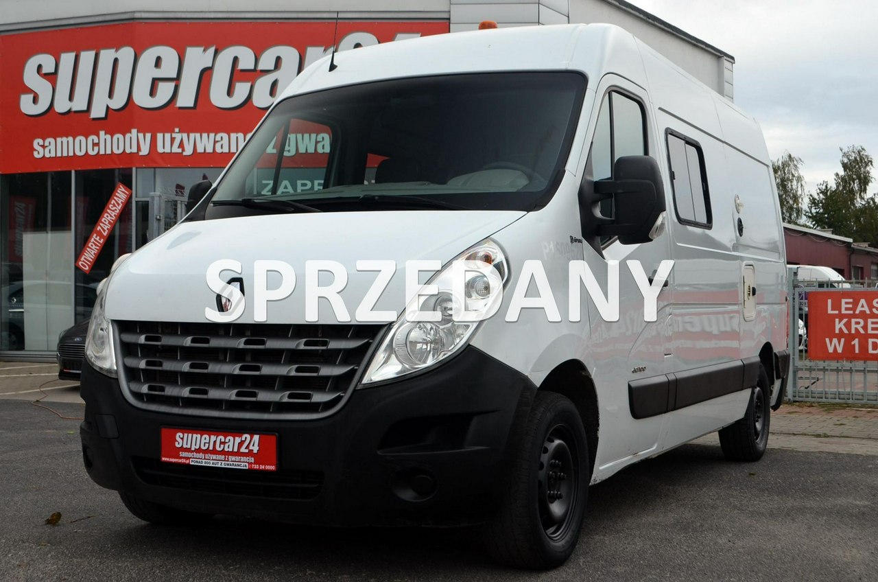Renault Master RENAULT MASTER L3H2 MAX TECH 2.3dCi 125 KM, wersja brygadowa 7-osobow