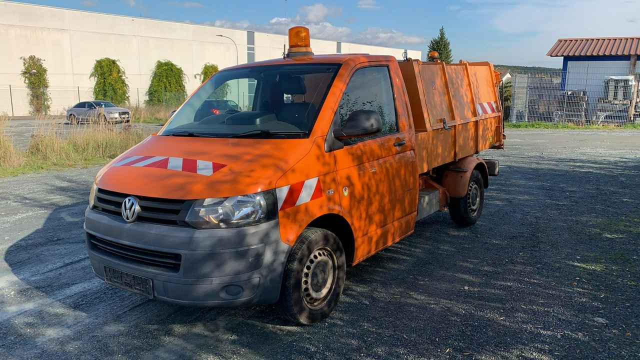 Volkswagen Transporter Transporter T5 Śmieciarka prasa 2010 Euro 5
