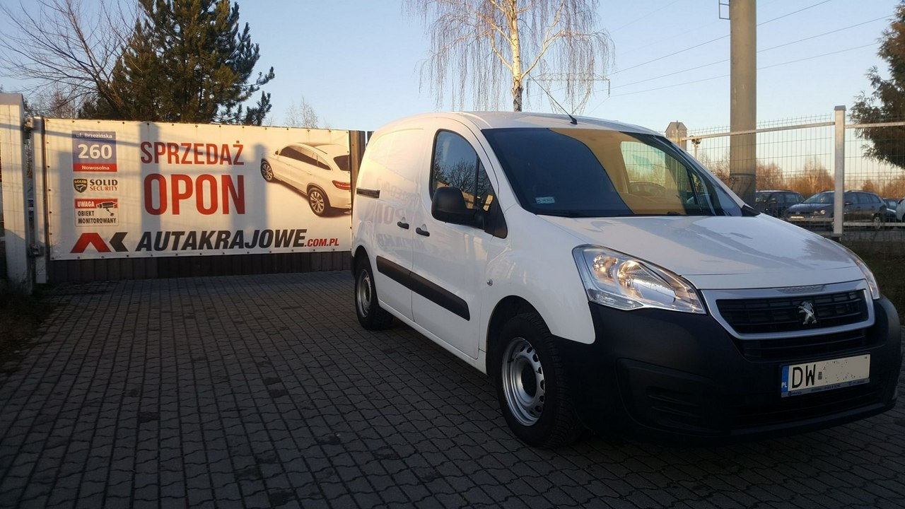 Peugeot Partner 1.6HDI 100KM 58 tys km, 1 wł, salon PL, FV 23%, gwarancja