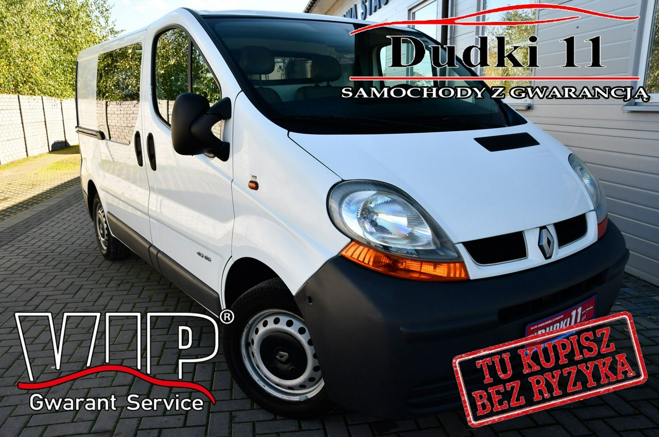 Renault Trafic 1,9dci DUDKI11 Klimatyzacja, 3 osoby,Skóry,Hak,Manual,GWARANCJA