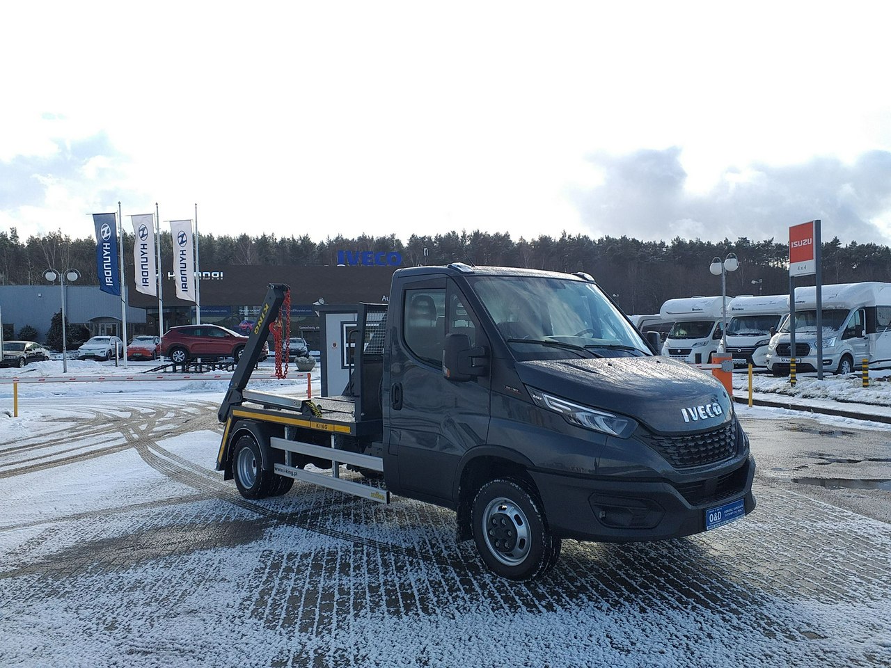 Iveco 50 bramowiec DMC 3500kg kontenery muldy