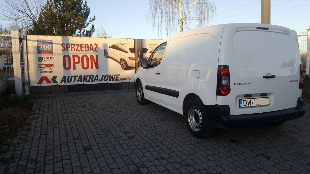 Peugeot Partner 1.6HDI 100KM 58 tys km, 1 wł, salon PL, FV 23%, gwarancja