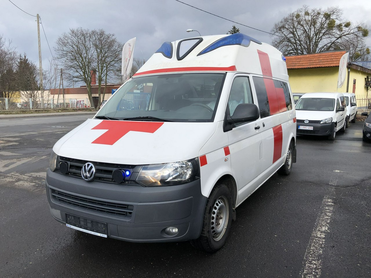 Volkswagen Transporter VW T6 Ambulans Karetka Wyposażona 4X4 DINEN 1789 Model 2014 Klima