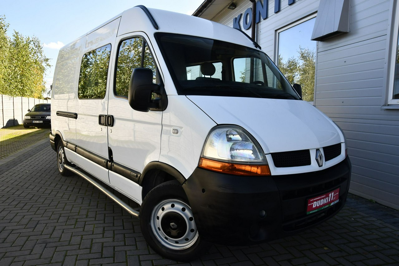 Renault Master 2,5D DUDKI11 Serwis,Klimatyzacja, 6 Foteli-Brygadówka,Hak,Ładny,OKAZJA