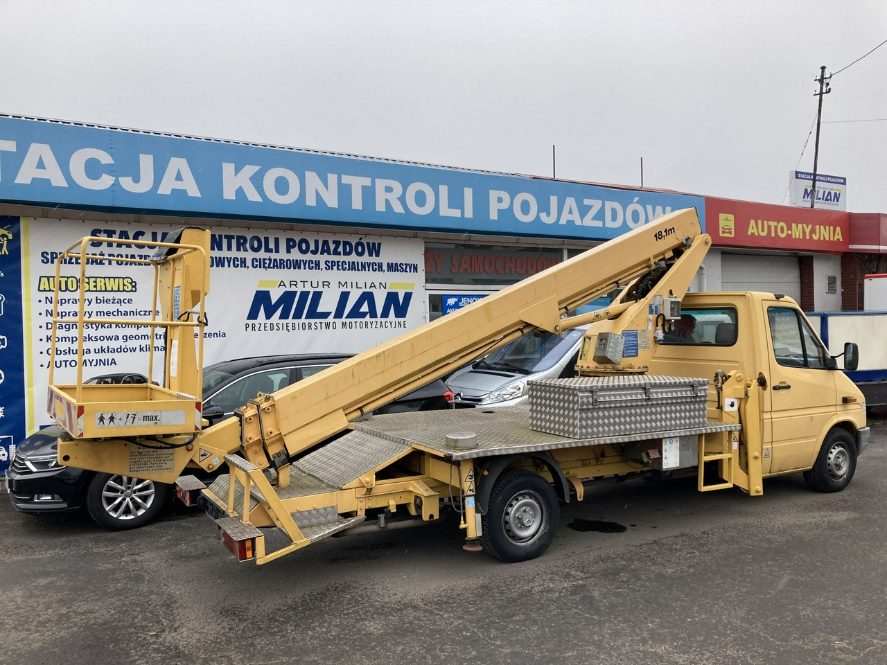 Mercedes Sprinter Sprinter podnośnik koszowy 18,1m Zwyżka 63tkm Stan Top DMC 3500kg