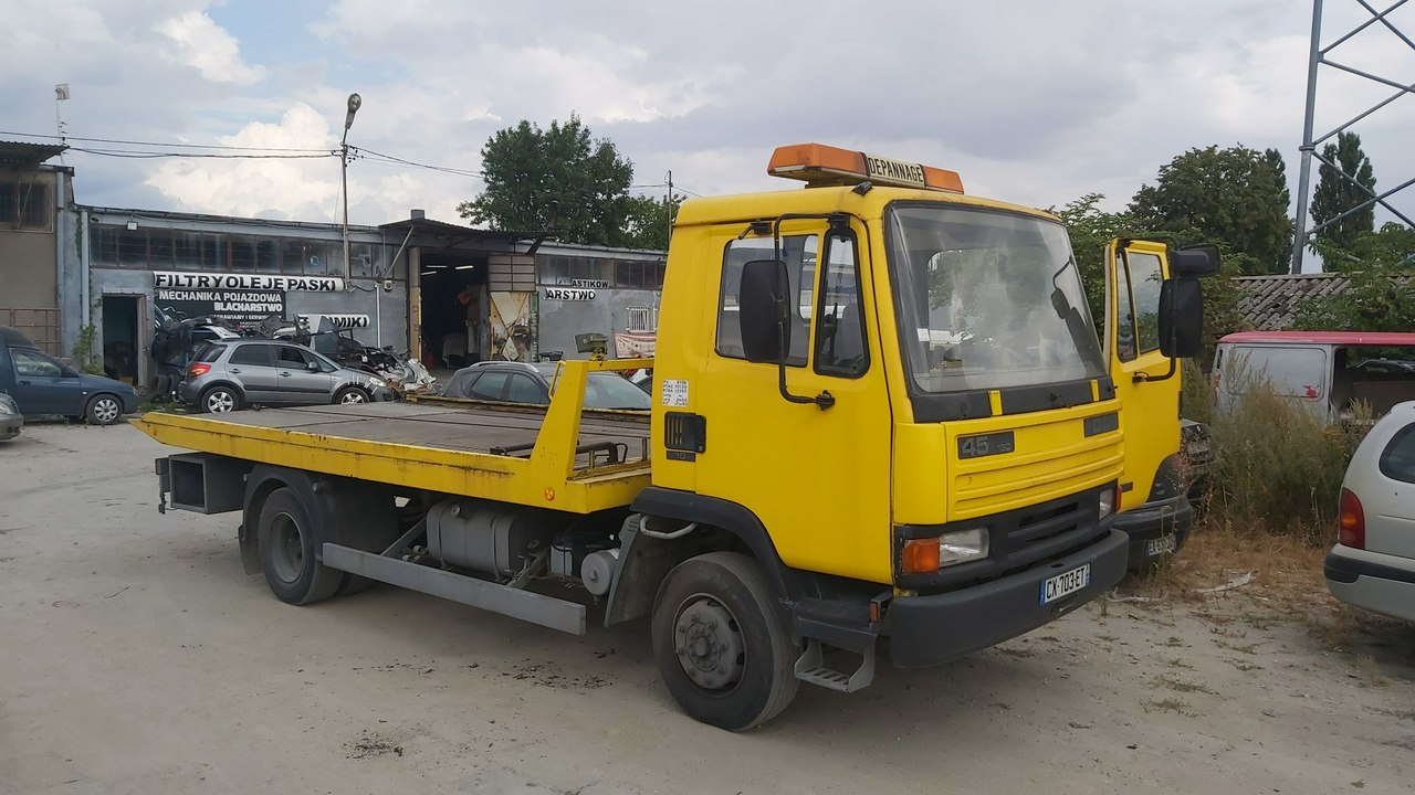 DAF 45-130 POMOC DROGOWA PLATFORMA ZJEŻDŻANA