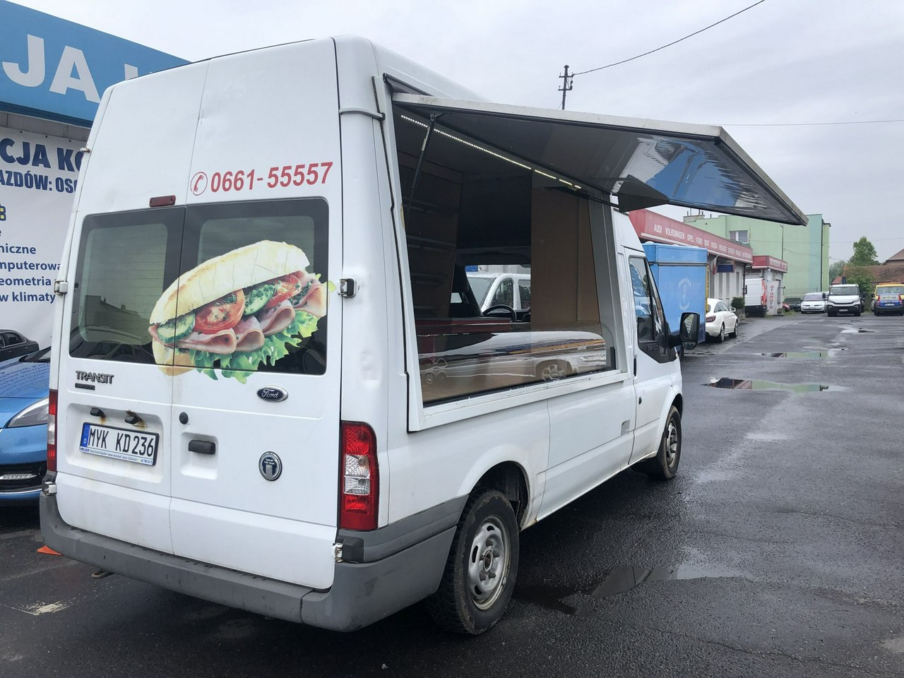 Ford Transit Autosklep pieczywa Gastronomiczny Food Truck Foodtruck Sklepm 2007