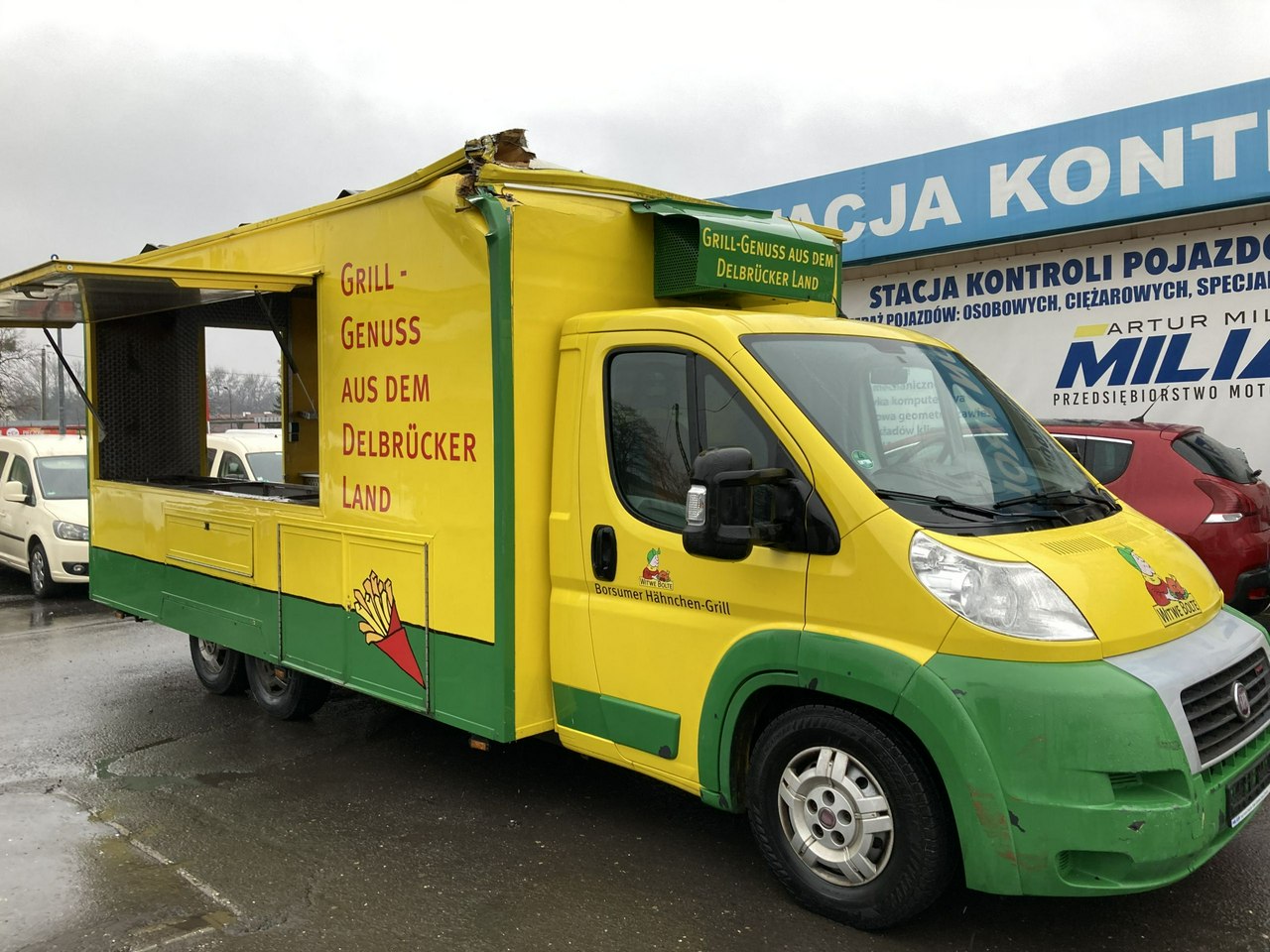 Fiat Ducato Ducato Autogrill Gastronomiczny Food Truck Foodtruck Kurcze-pieczone