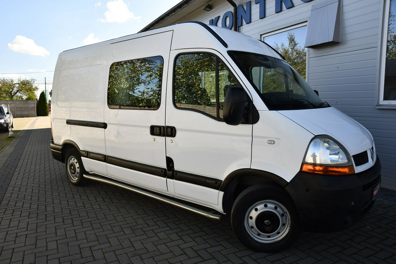 Renault Master 2,5D DUDKI11 Serwis,Klimatyzacja, 6 Foteli-Brygadówka,Hak,Ładny,OKAZJA