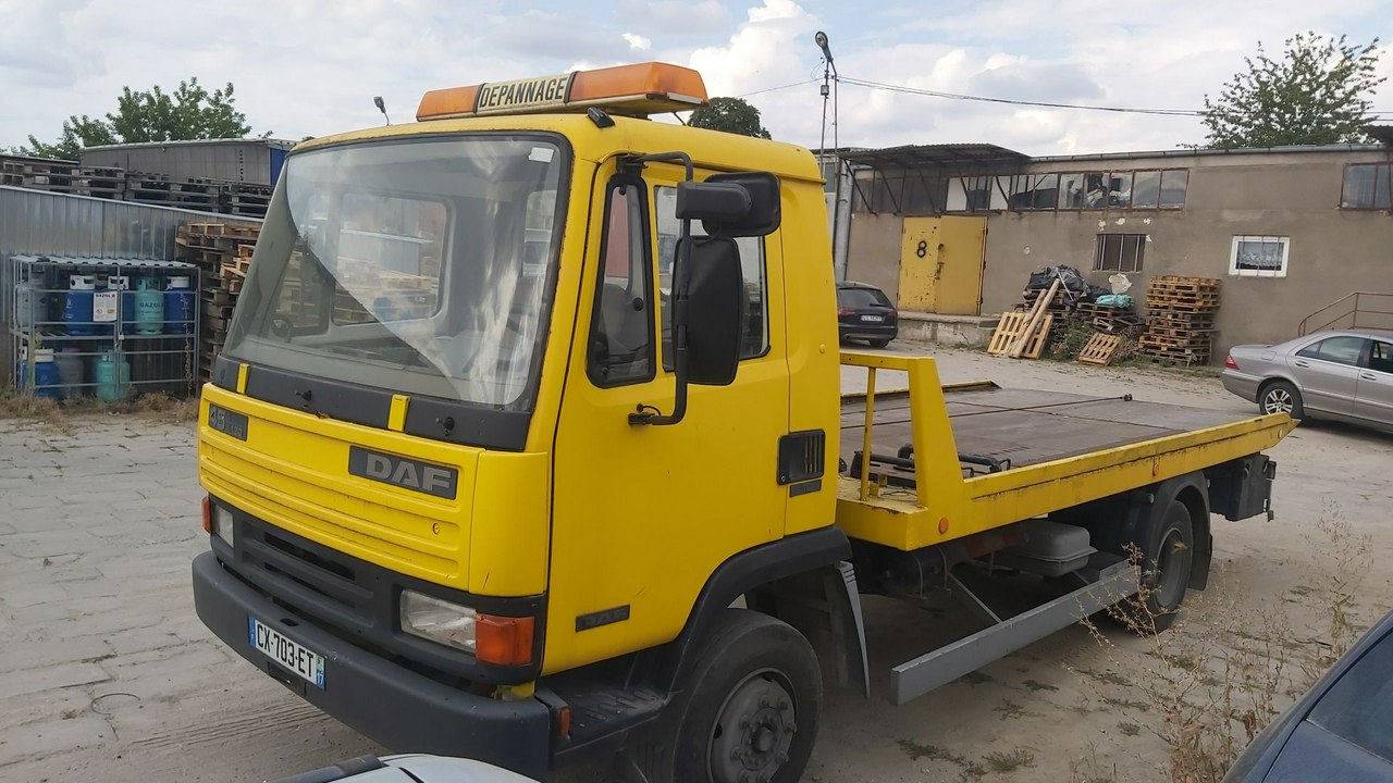 DAF 45-130 POMOC DROGOWA PLATFORMA ZJEŻDŻANA