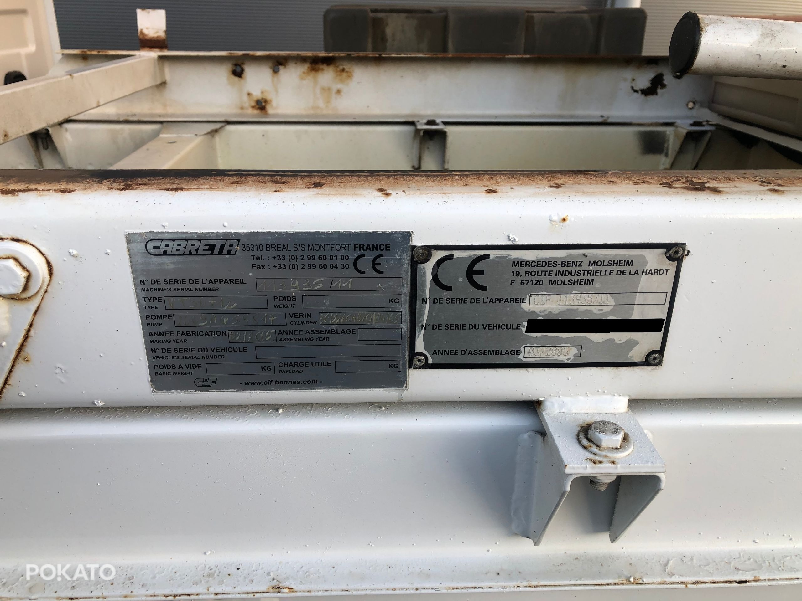 Sprinter 411 Kipper Wywrotka Orginał Blokada MosTU