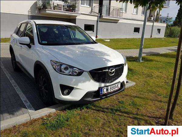 Sprzedam Piękną Białą Mazdę CX-5. Polski Salon, 1-szy wł.