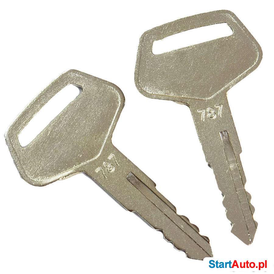 2x KLUCZ KLUCZYK Stacyjki Drzwi Wlewu KOMATSU 787 NOWY