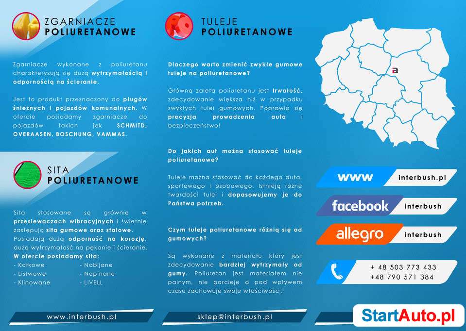 3000x200x30 Lemiesz poliuretanowy do pługa pługu do śniegu