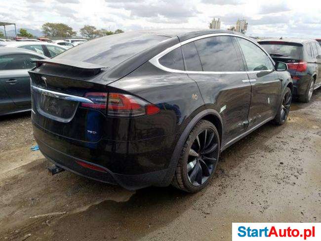 TESLA Model X 75d automat. bateria 75 kWh, 18kWh/100 km, 381km 2018