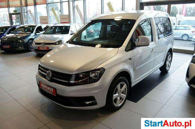 Volkswagena Caddy 2,0 / 5 os. / Tempomat / ALU / PDC / Salon PL / ASO