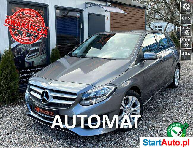 Mercedes B 250 Skórzana tapicerka, Podgrzewane fotele, Tempomat, 4MATIC, Automat