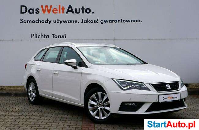 Seat Leon 1,6 TDI CR 115KM STYLE Kombi LED Tempomat Pod.Fotele ALU NAVI FV23%