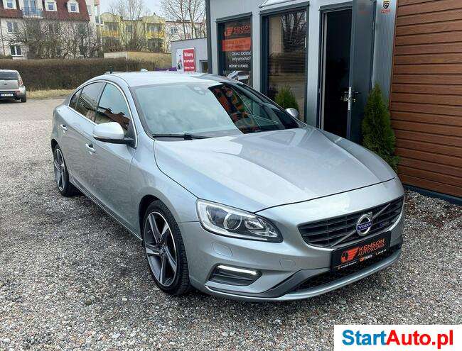 Volvo S60 RDESIGN, Skóra plus alcantara, Nawigacja, Czujniki P, Pełny serwis ASO