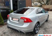 Volvo S60 RDESIGN, Skóra plus alcantara, Nawigacja, Czujniki P, Pełny serwis ASO