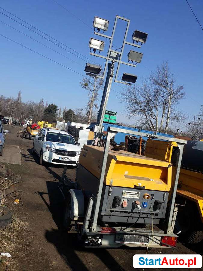 Agregat Atlas Copco qax 12 Maszt oświetleniowy