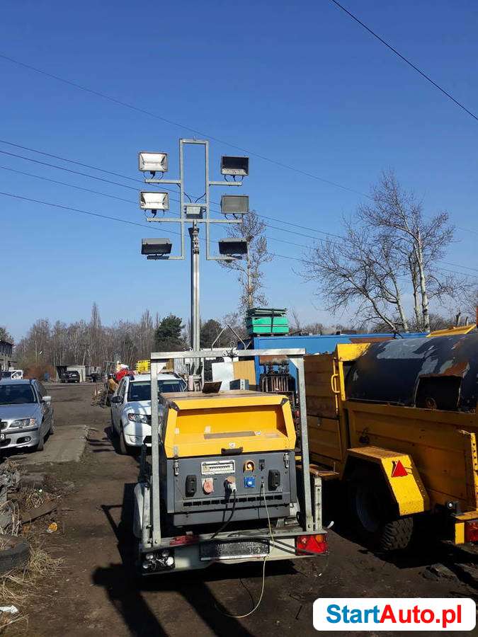 Agregat Atlas Copco qax 12 Maszt oświetleniowy