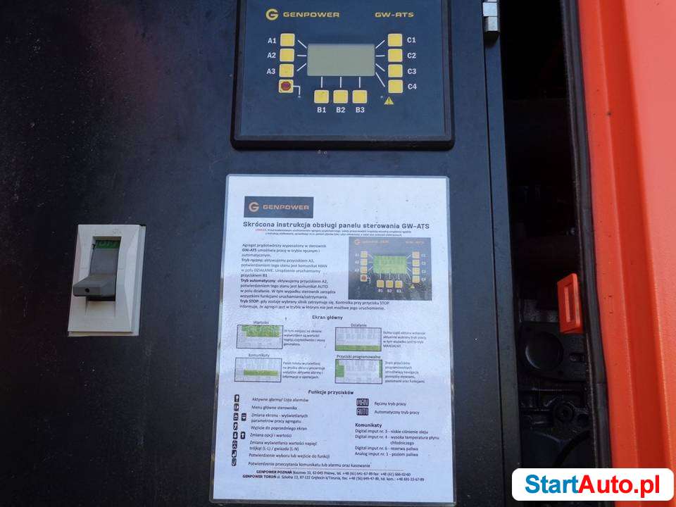 Agregat Generator Genpower GI 220 + MAN Zestaw