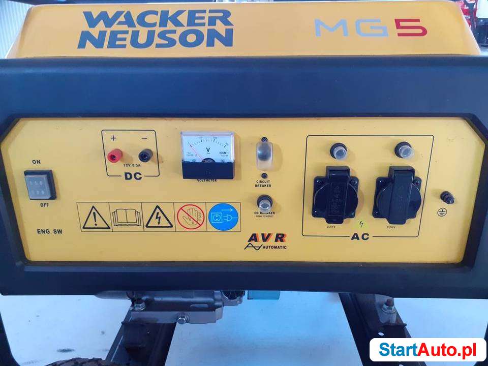 AGREGAT WACKER NEUSON MG 5 NR. 444 bosch, sdmo WROCŁAW 4,5KW