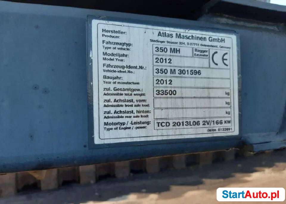 Atlas MH350 koparka przeładunkowa