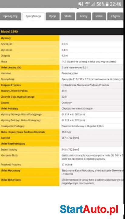 Bandit 2590 rębak bębnowy