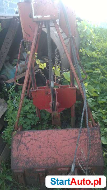 Chwytak czerpak jednolinowy niemiecki dźwig żuraw hds