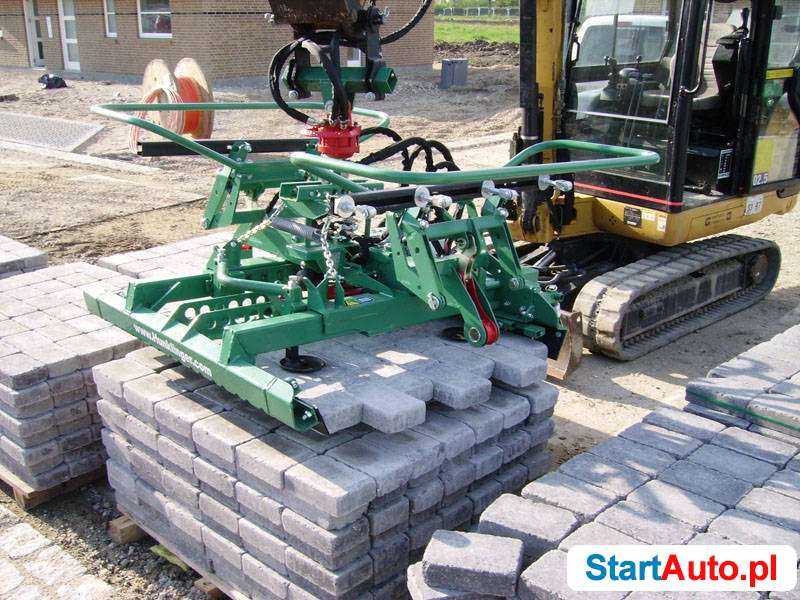 Chwytak do kostki brukowej, układarka (do koparki,ładowarki)