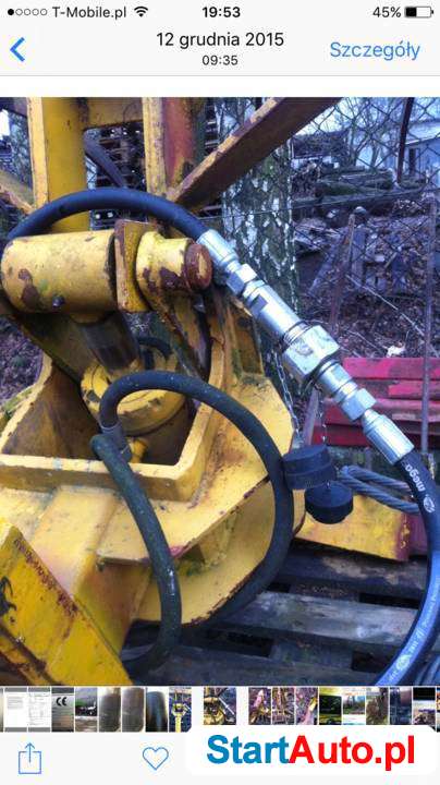 Chwytak hydrauliczy do slomy gnoju drewna