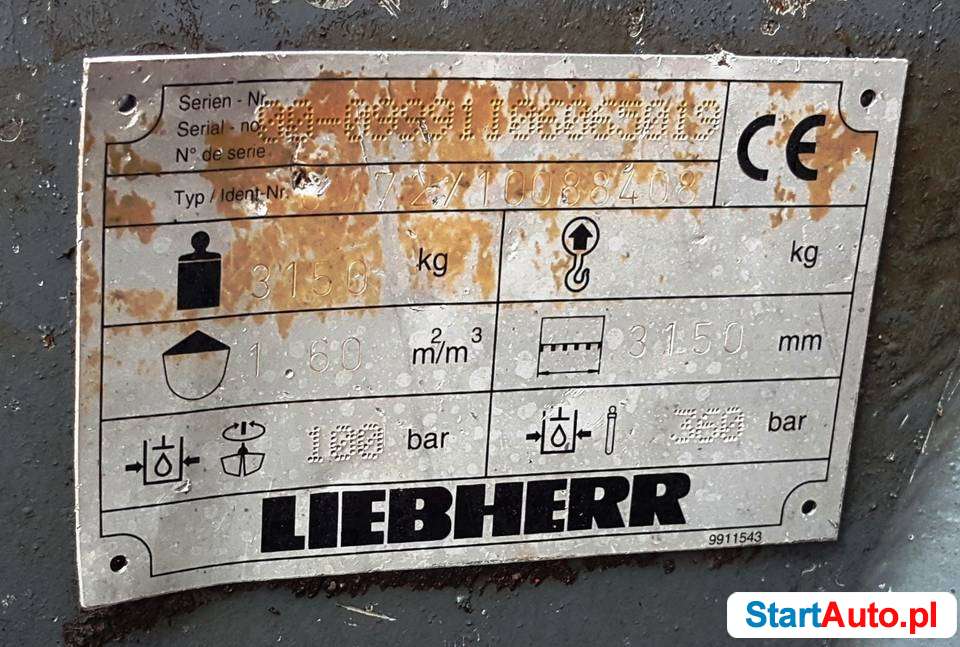 Chwytak LIEBHERR 1,6m3
