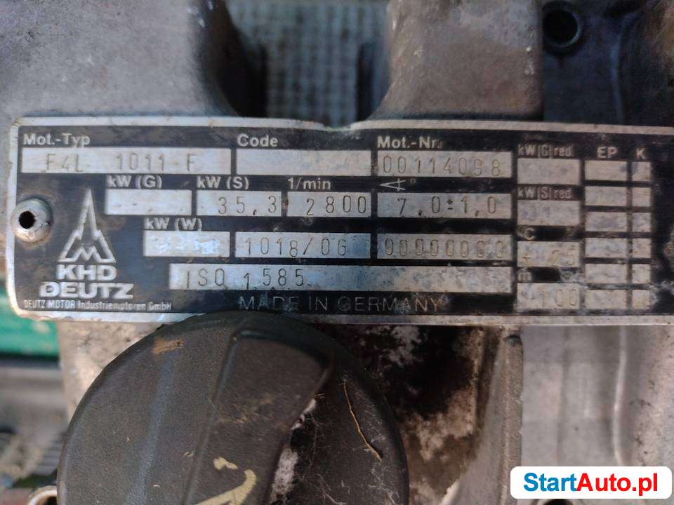 Deutz F4L 1011F głowica pompy obudowa sprzęgła inne