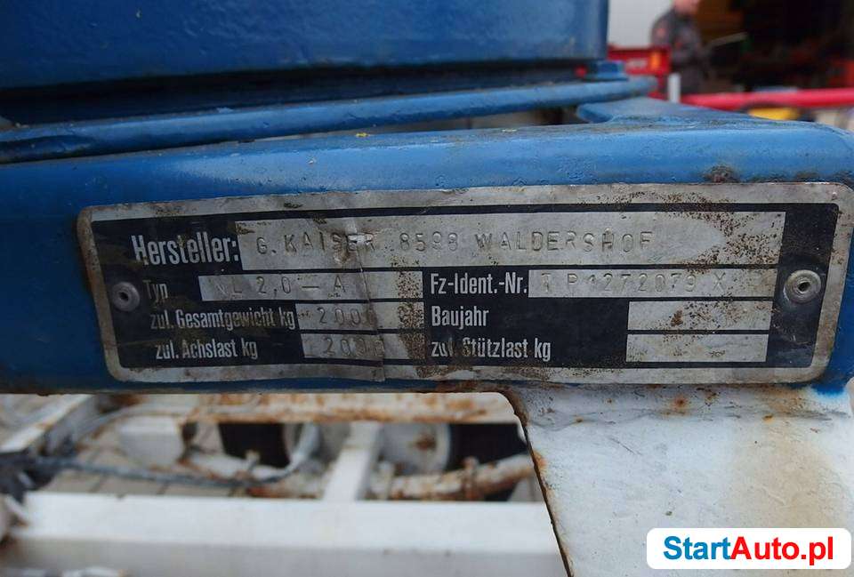 Dłużyca przyczepa G. KAISER, WALDERSHOF ANH NACHLAUFER 2.0