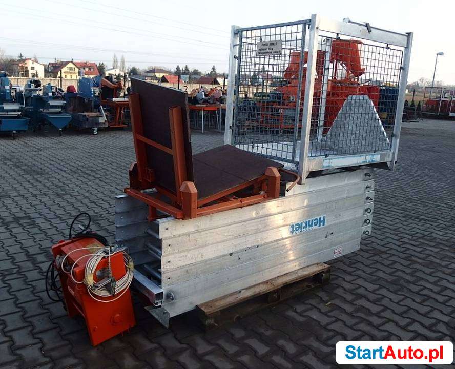 Drabina winda dekarska do transportu pionowego z koszem 13m