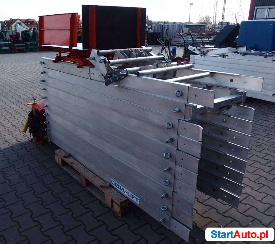 Drabina winda dekarska GEDA LIFT z gruzownikiem (122)
