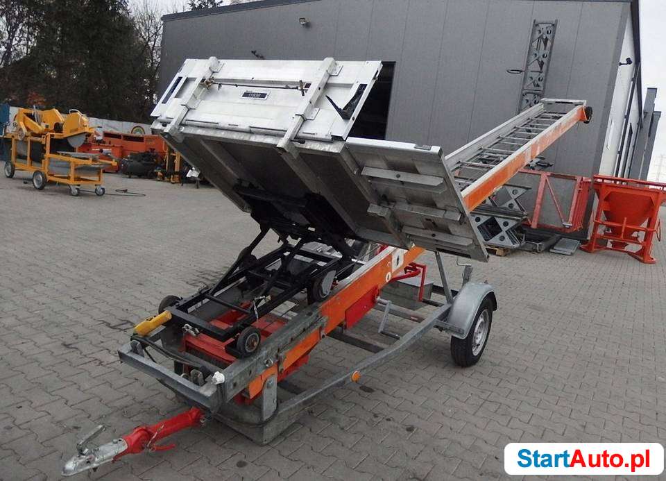 Drabina winda dekarska PIONIER 651 duża platforma.