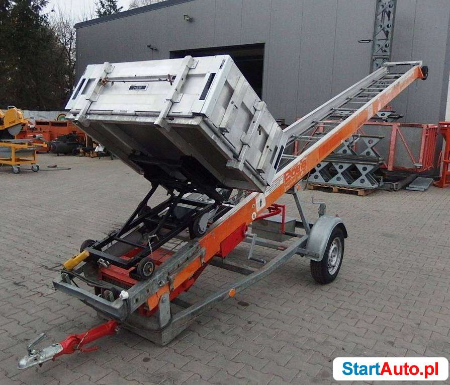 Drabina winda dekarska PIONIER 651 duża platforma.13m wyciąg