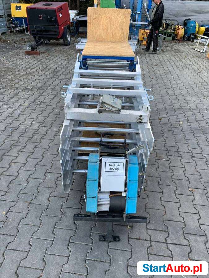 Drabina winda dekarska SIMPLEX wciągarka budowlana aluminiow